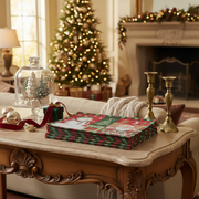 Tapestry Unbacked Placemat – Snowman & Santa Design, Holiday Table Set of 12