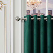 25/28mm Drape Pole Set Spark Nickel Adjustable 66-120 Inch Curtain Rod
