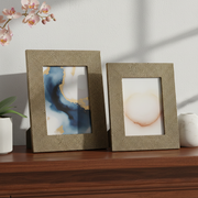 4x6 Inch Mackenzie Gold Picture Frame Set of 2 Elegant Home Frame