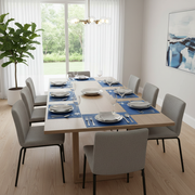 Vinyl Placemat – Electrify Blue, Modern Dining Table Set of 12