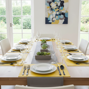 Vinyl Placemat – Electrify Yellow, Modern Dining Table Set of 12