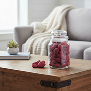 Berry Scented Aromatic Stones in Glass Jar with Lid – Decorative Fragrance Home Air Freshener