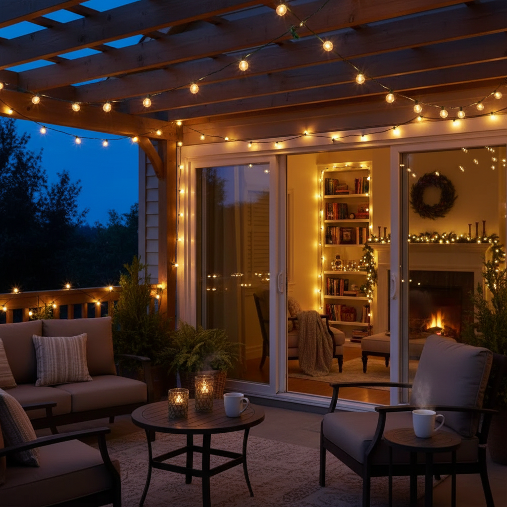 100 Light Indoor Outdoor Mini String Light Set Clear Bulbs - Set of 2 Christmas Holiday Decoration Lights