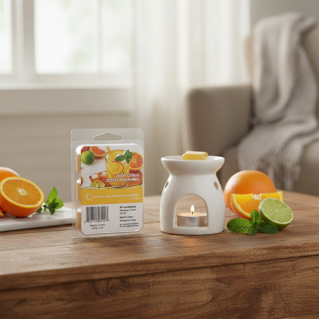 6 Pack Scented Wax Melts Zesty Citrus Home Fragrance Wax Melts