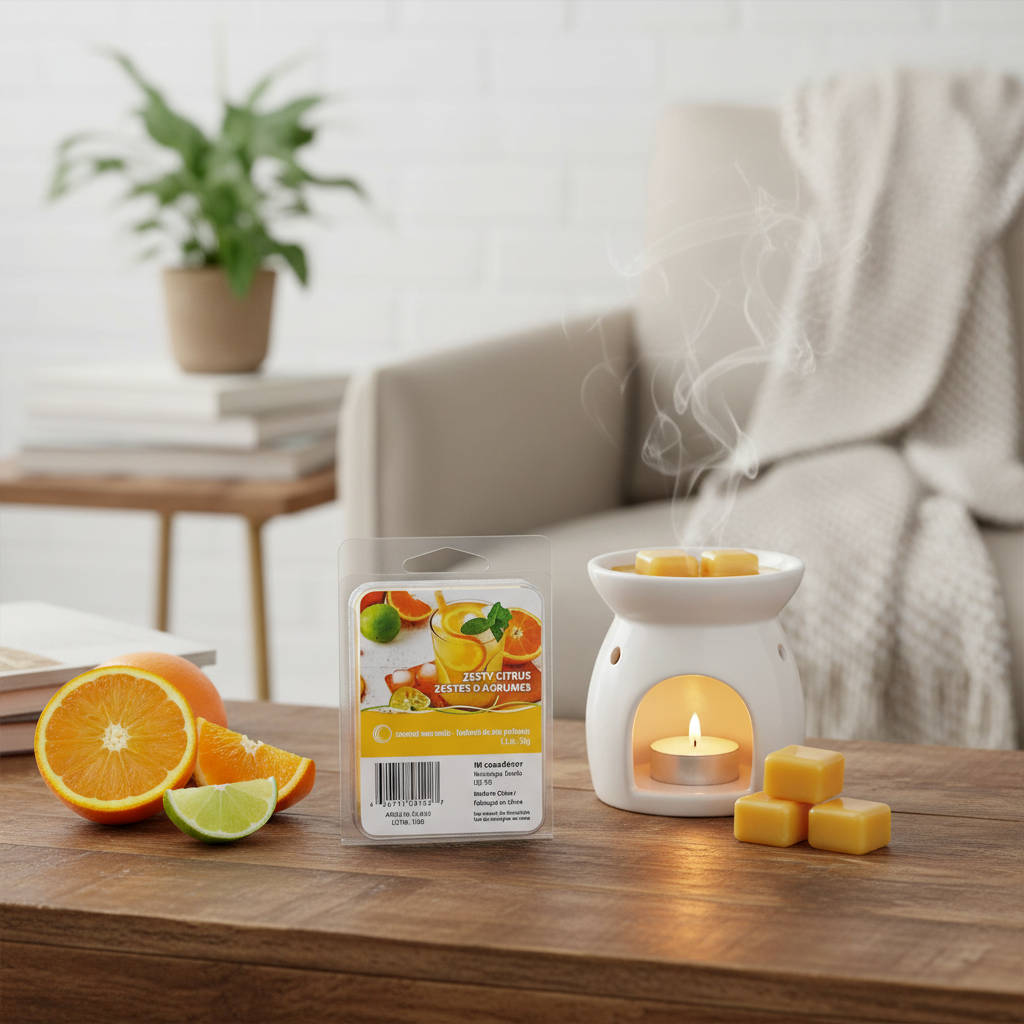 6 Pack Scented Wax Melts Zesty Citrus Home Fragrance Wax Melts