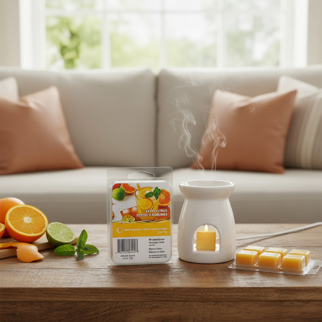 6 Pack Scented Wax Melts Zesty Citrus Home Fragrance Wax Melts