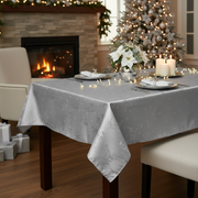 Lurex Placemat Silver Reindeer Christmas Holiday Dining Table Mats - Set of 12