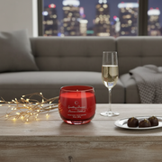 10 Oz High Gloss Curved Candle Sparkling Prosecco, Decorative Candle, Home Accent