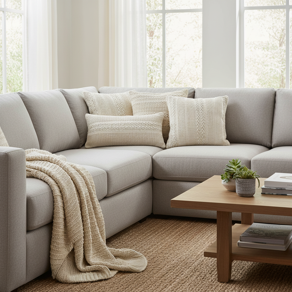 Braided Cotton Cushion Set Of 2, Braided Cotton Throw Pillow Set, Textured Decorative Cushions, Modern Sofa Accent