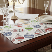 EVA Placemat Christmas Ornaments 12 X 18 Holiday Table Mats - Set of 12