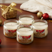 Christmas Scented Jar Candle Festive Sugar Cookies 3 Oz Set Of 4, Holiday Candle, Festive Fragrance