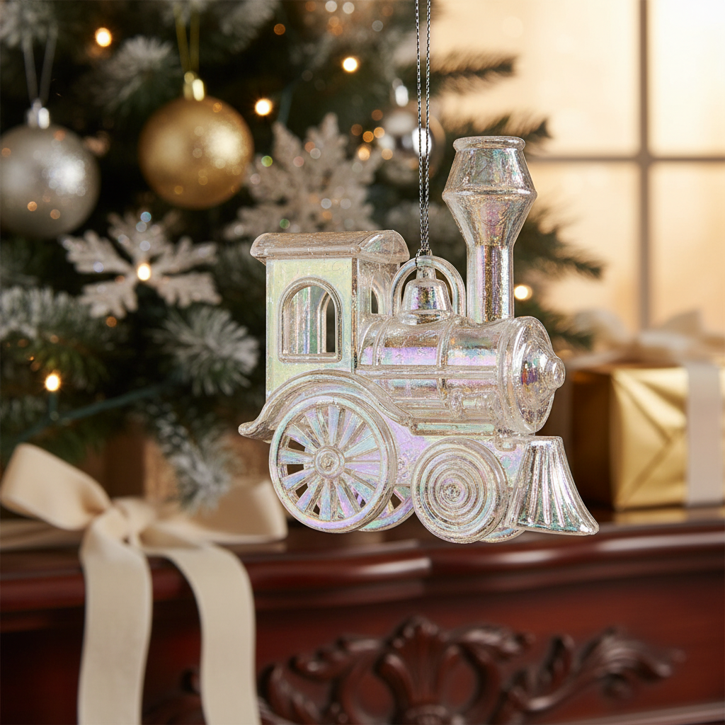 Train Christmas Ornament Set of 12 – Holiday Tree Decoration