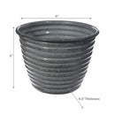 6" Classic Bloom Round Planter - Set of 2