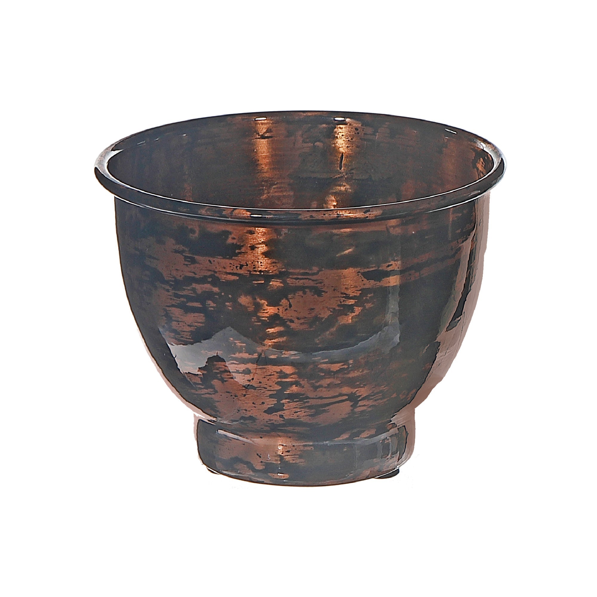 6 Inch Classic Oasis Round Planter, Indoor Outdoor Flower Pot, Decorative Plant Container, Modern Home Decor, Set of 2
