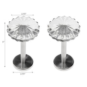 Metal Curtain Holdback Set Radial Nickel Decorative Window Drapery Holdbacks
