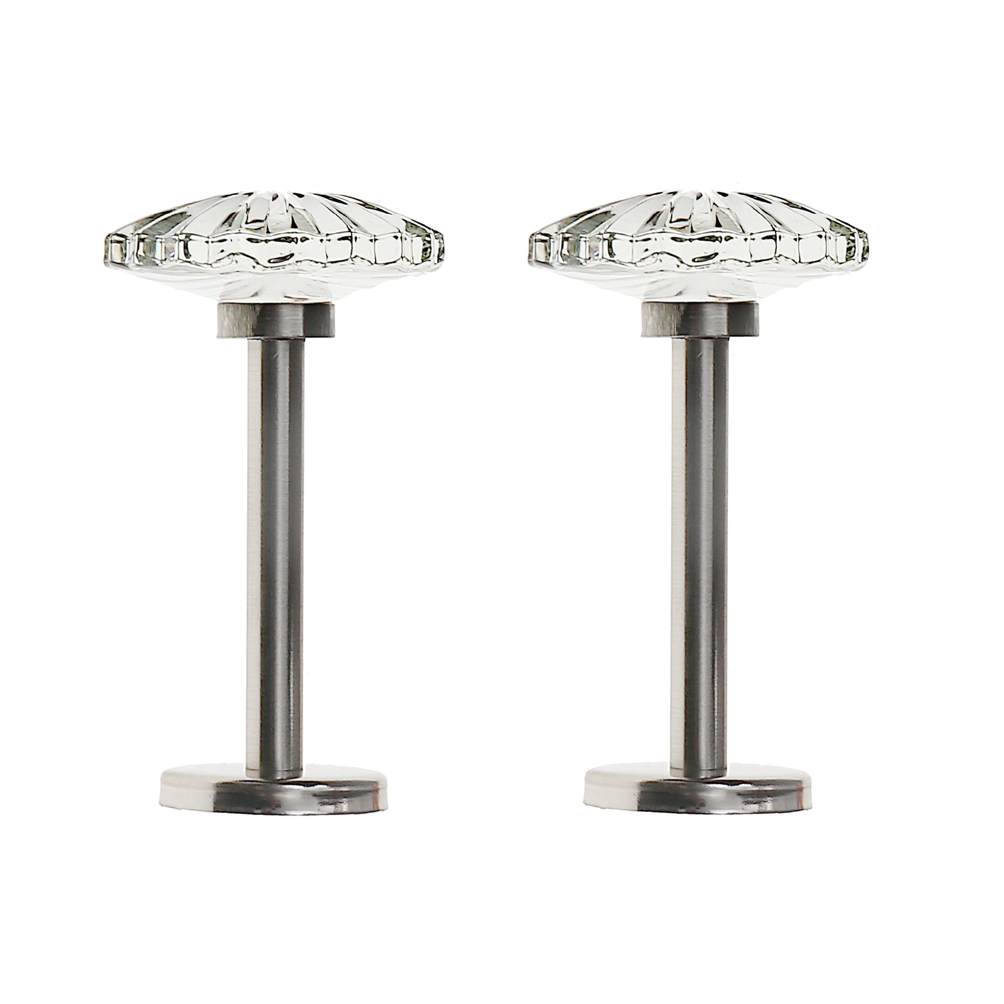 Metal Curtain Holdback Set Radial Nickel Decorative Window Drapery Holdbacks