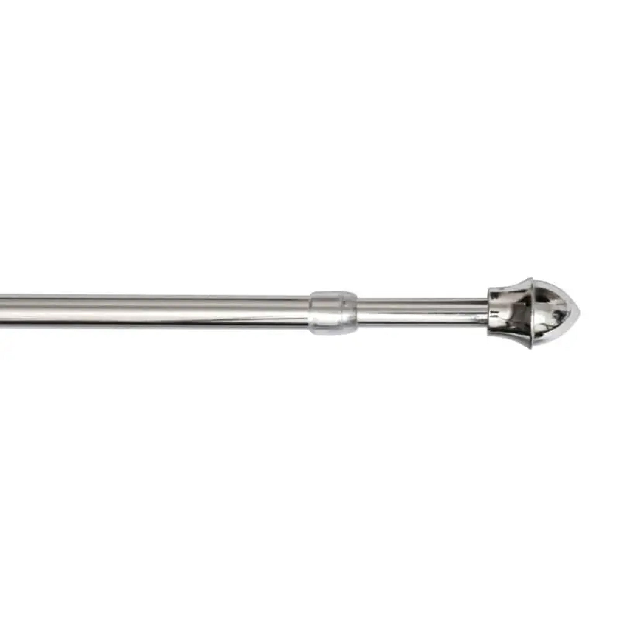 Adjustable 5/8" Chrome Cafe Rod, Fits 48 to 84 Inches