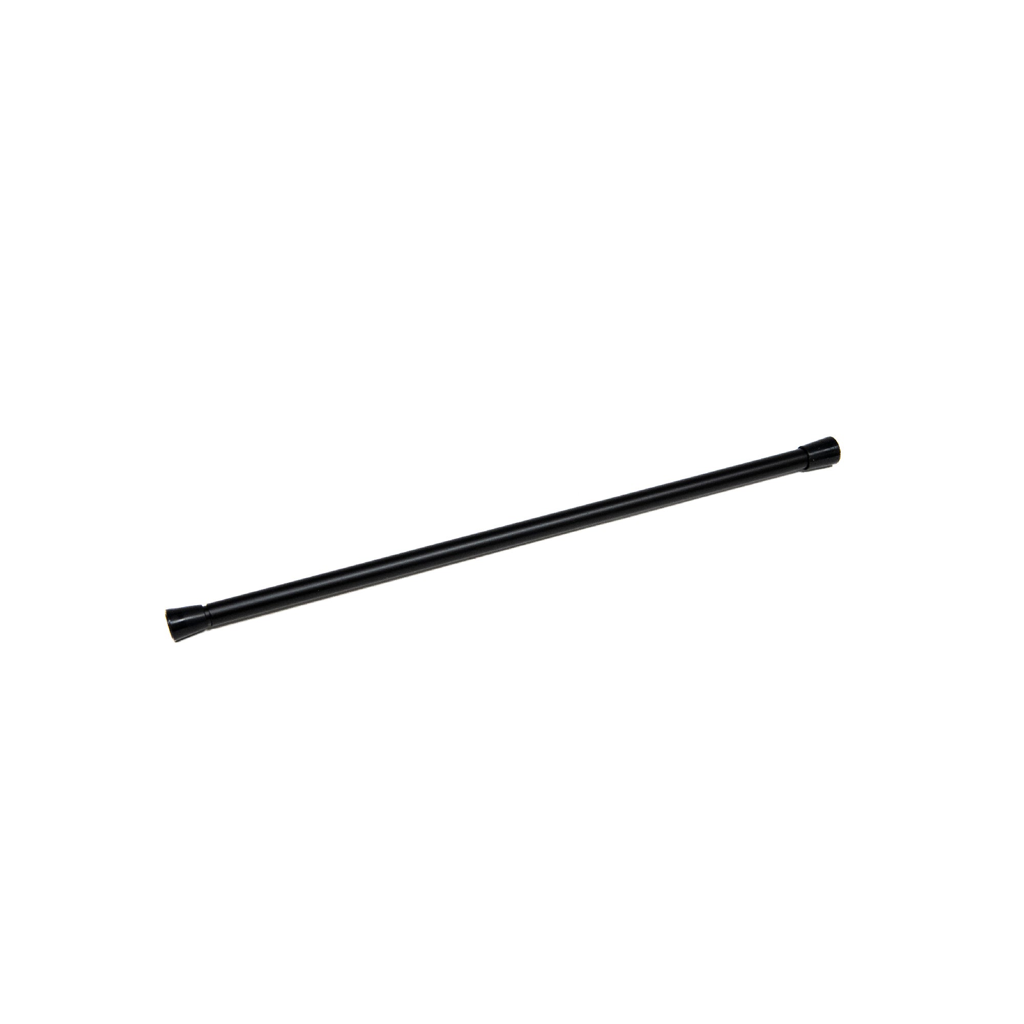 7/16" Black Spring Tension Rod, Adjustable 18 to 28 Inches - Set of 2
