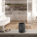 Black Metal Lantern Moose Cutout