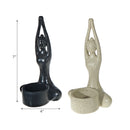 Tealight Holder Yoga Pose Balancing Butterfly - Set of 2