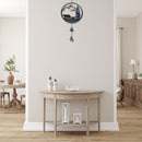 Black Metal Wall Hanging With Bell Bear Forest