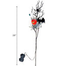 28" Led Branch 20L With Creepy Creatures