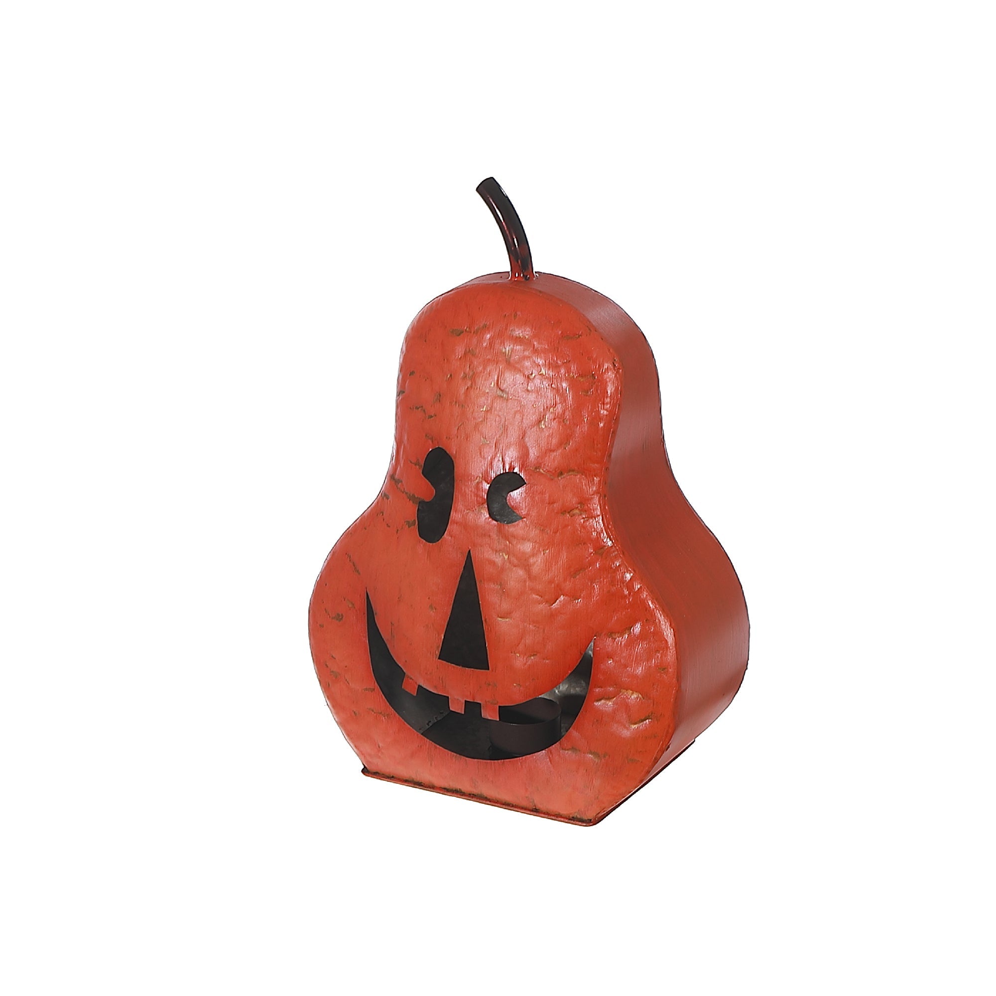 5.71" Metal Halloween Pumpkin Decoration – Fall Table Decor