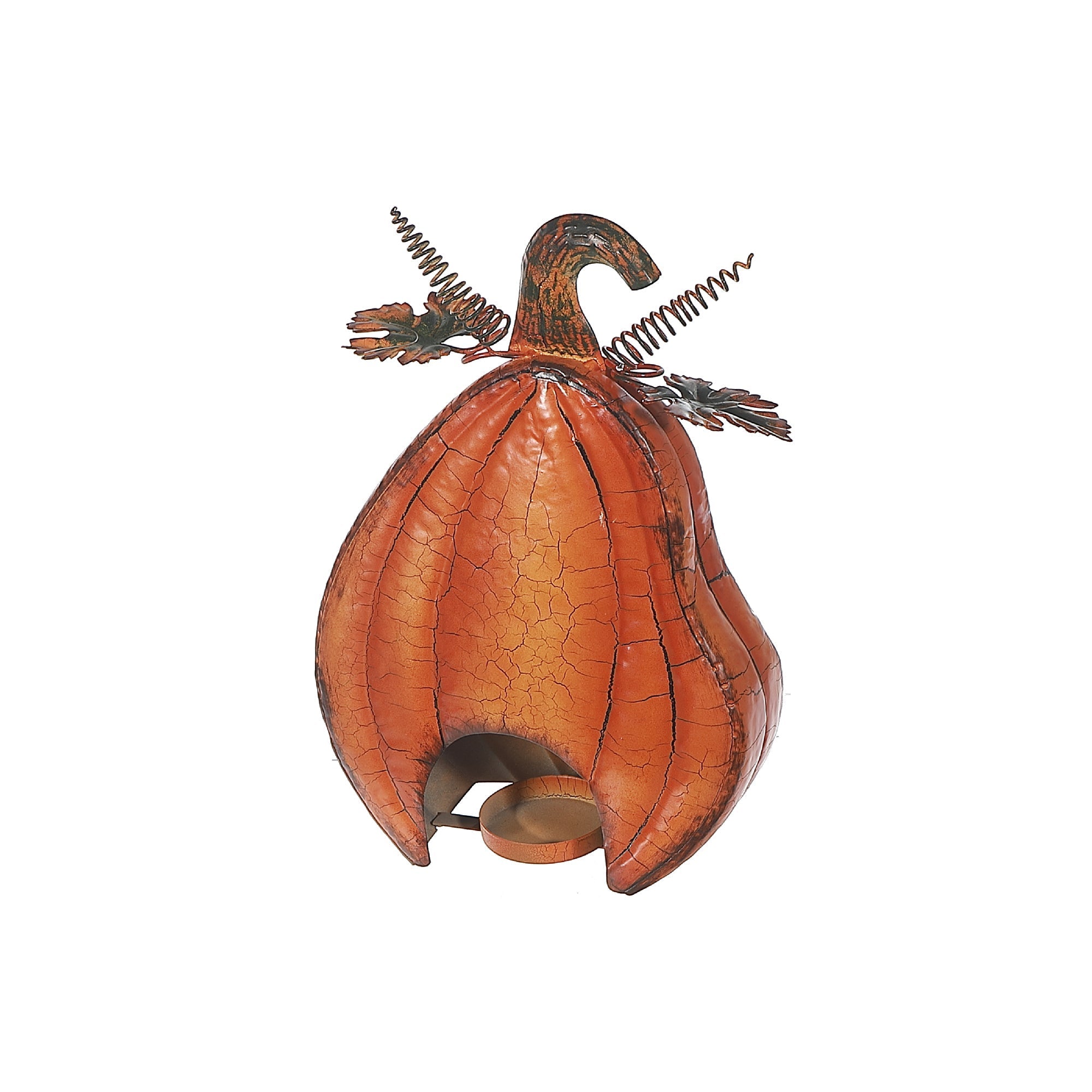 Metal Halloween Pumpkin Decoration – Fall Tabletop & Spooky Accent