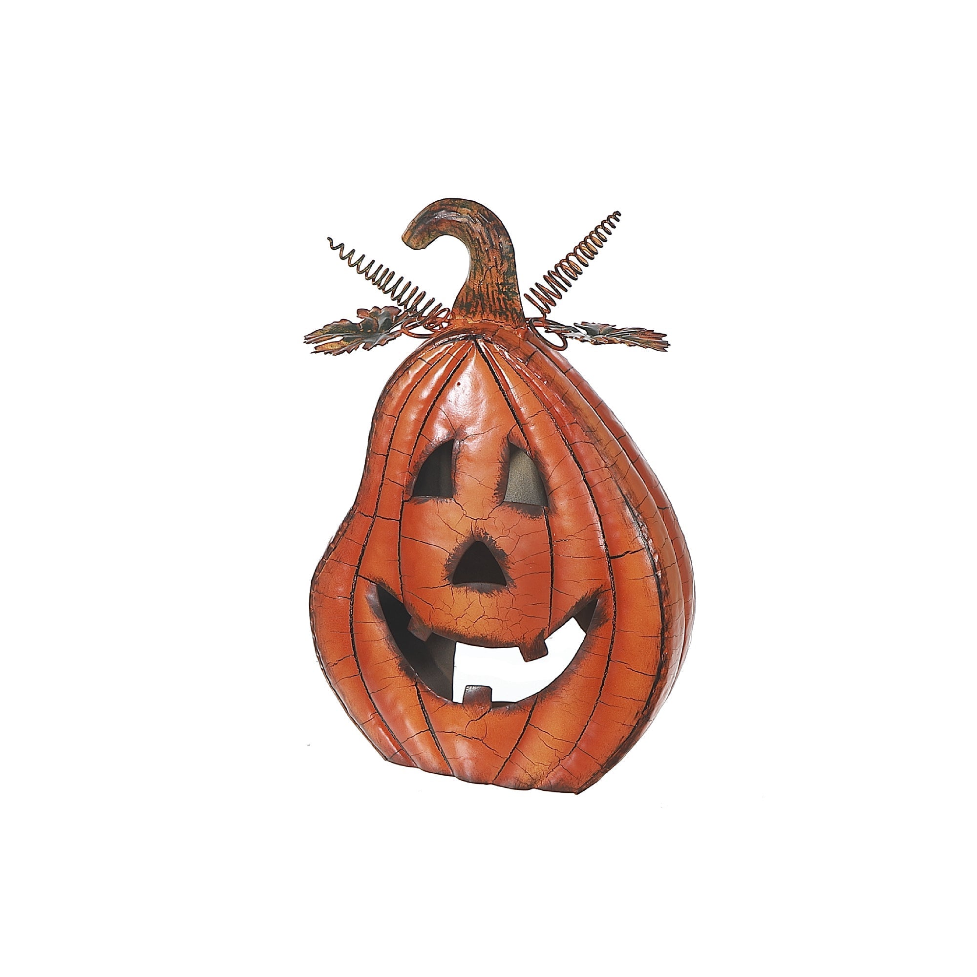 Metal Halloween Pumpkin Decoration – Fall Tabletop & Spooky Accent