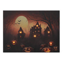 Led Canvas Wall Art (Haunted House)