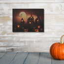 Led Canvas Wall Art (Haunted House)