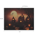 Led Canvas Wall Art (Haunted House)