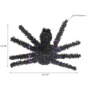 Black Spider Tinsel Ornament - Set of 2