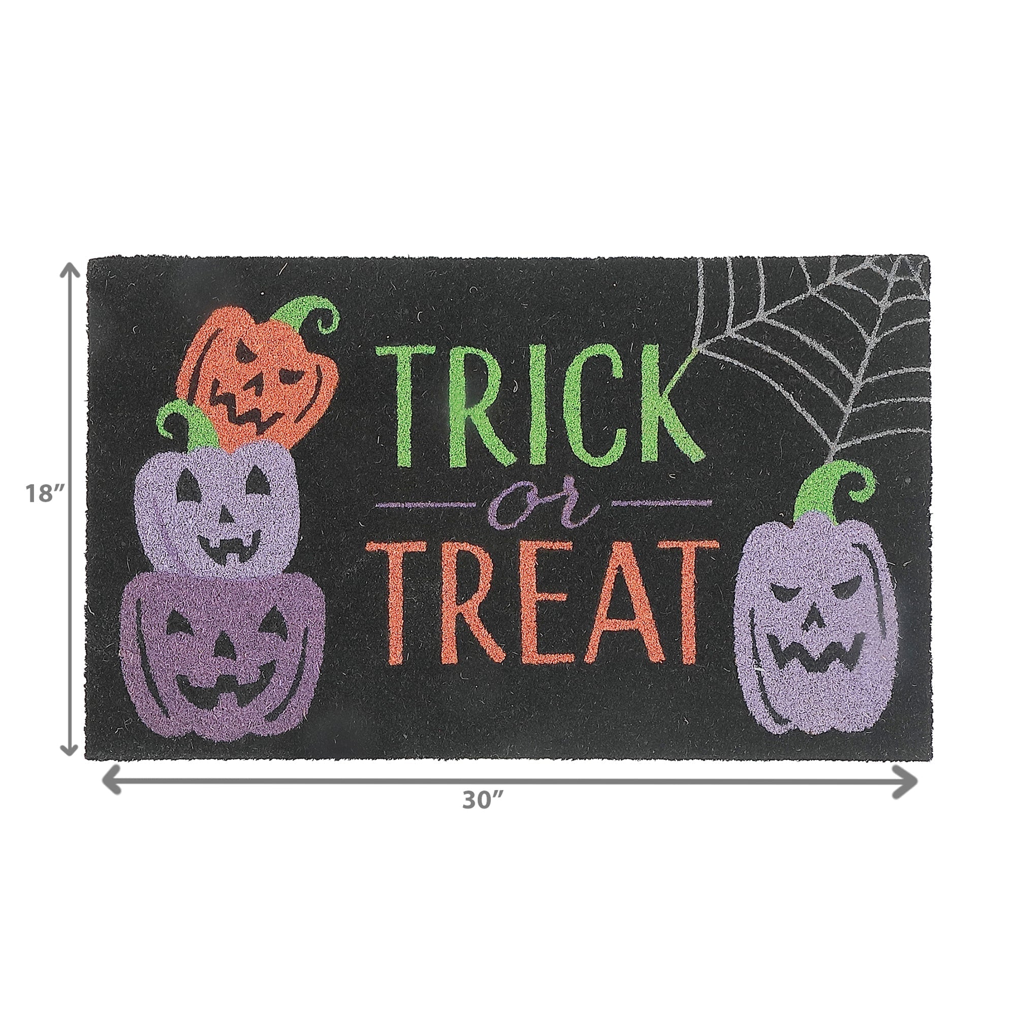 Coir Door Mat Trick Or Treat – Halloween Entrance Mat, Spooky Seasonal Decor