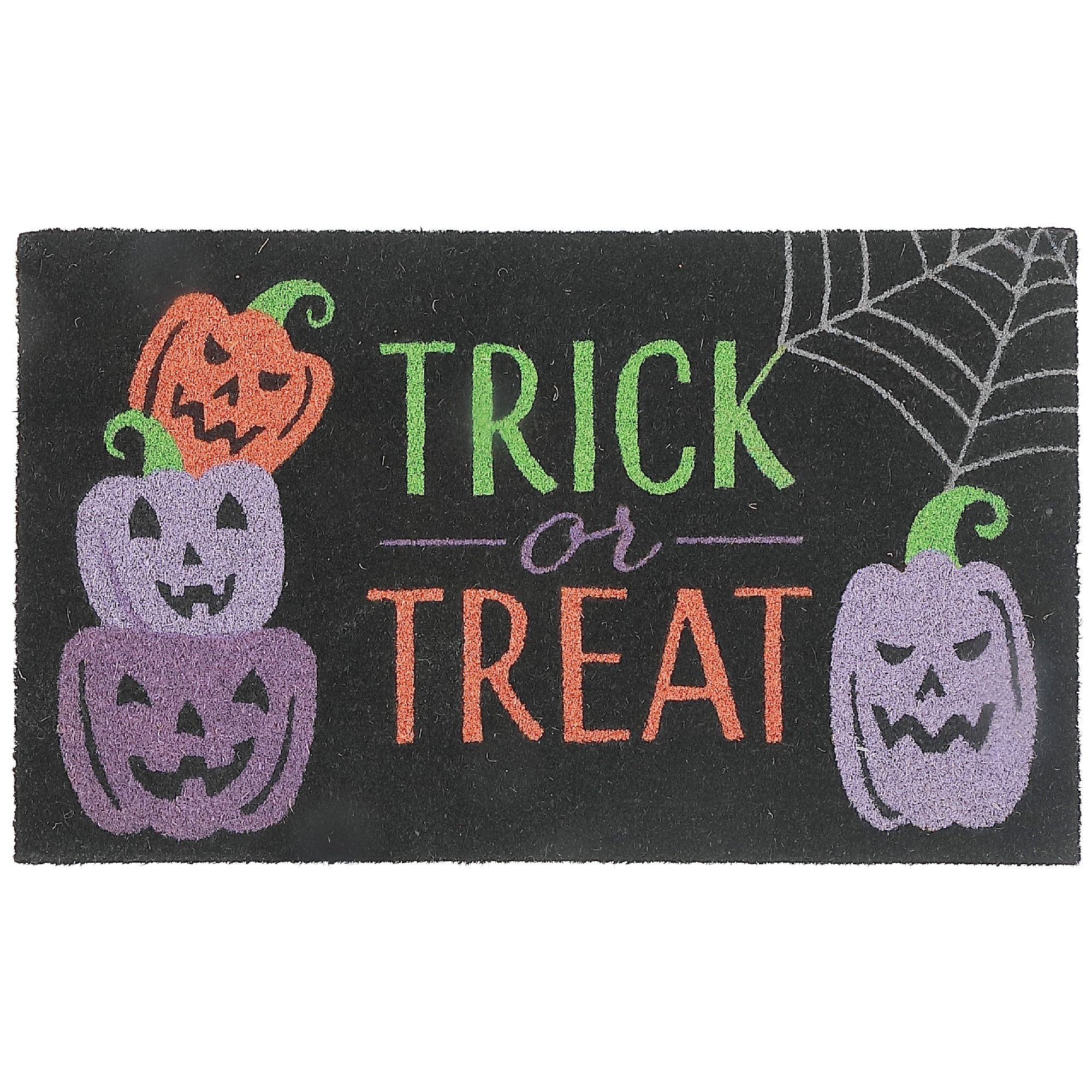 Coir Door Mat Trick Or Treat – Halloween Entrance Mat, Spooky Seasonal Decor