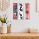 Wooden Halloween Wall Sign - Set of 3