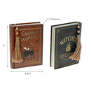 Wooden Witches Book Block (Asstd) - Set of 2