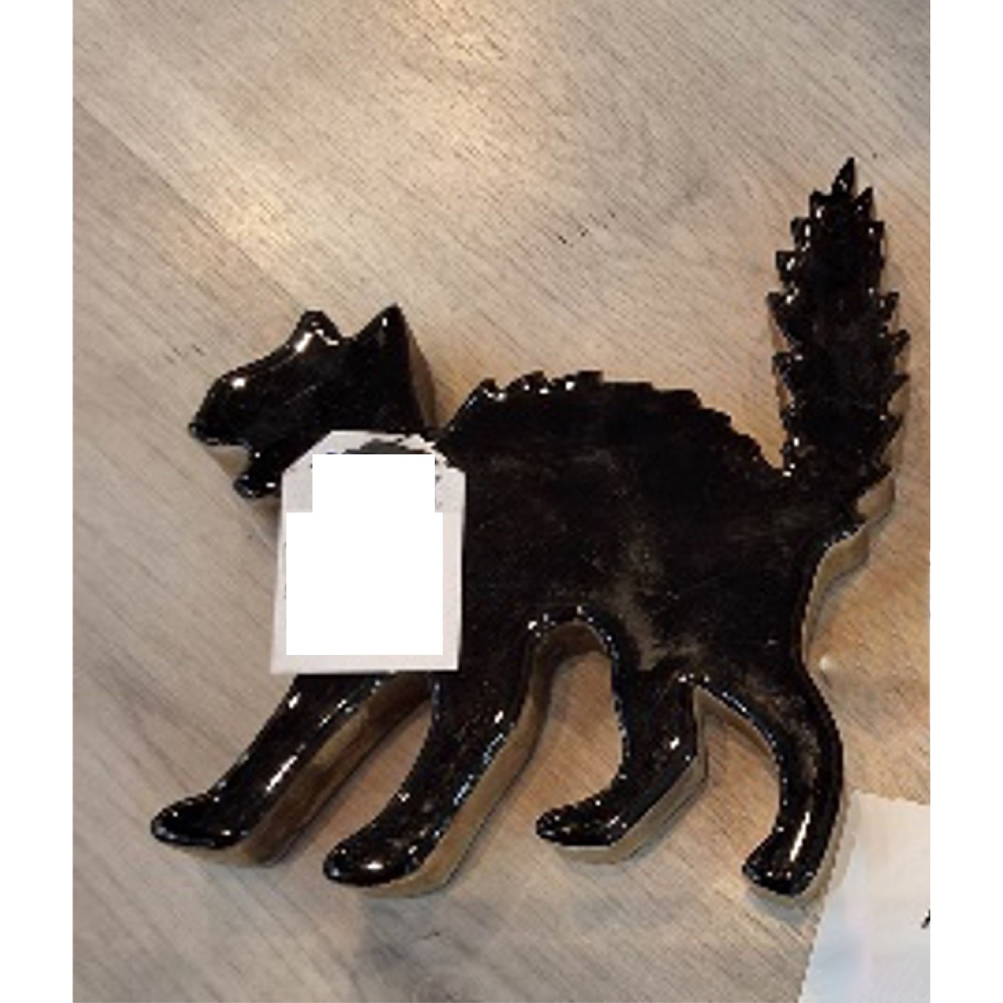 Wood Carved Halloween Black Cat Set of 2 – Halloween Tabletop Decoration, Fall Accent, Festive Seasonal Decor