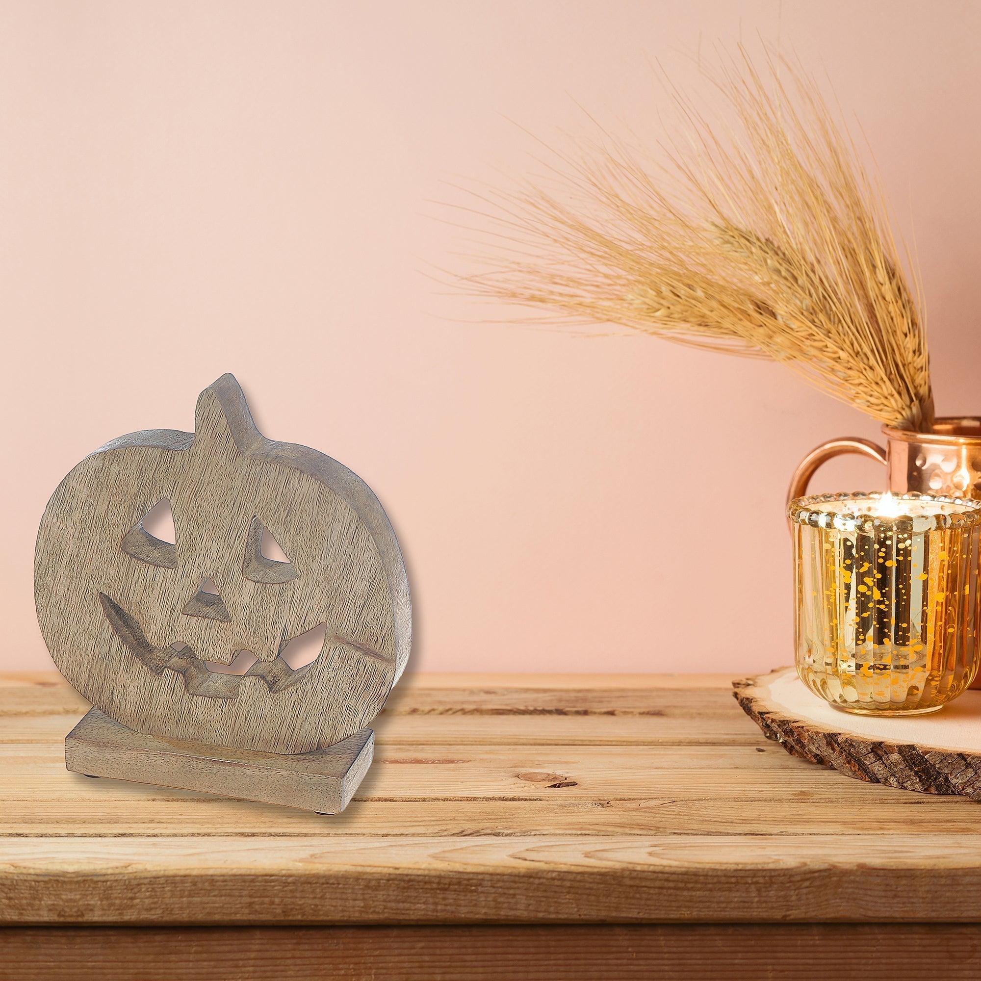 Halloween Pumpkin Decor Stand – Halloween Tabletop Decoration, Fall Accent, Festive Seasonal Decor