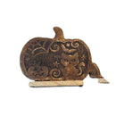 Wood Carved Pumpkin Décor (Small)