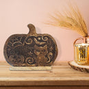 Wood Carved Pumpkin Décor (Small)