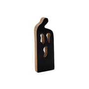Enamel Coated Mango Wood Decor Black Ghost, Halloween, Holiday Decor- Set of 2