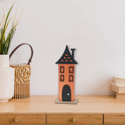 Large Haunted Felt House Halloween Decoration – Spooky Tabletop Decor, Fall Accent