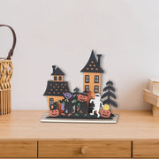 Trick-or-Treat House Halloween Decoration – Fall Table Decor, Spooky Home Accent