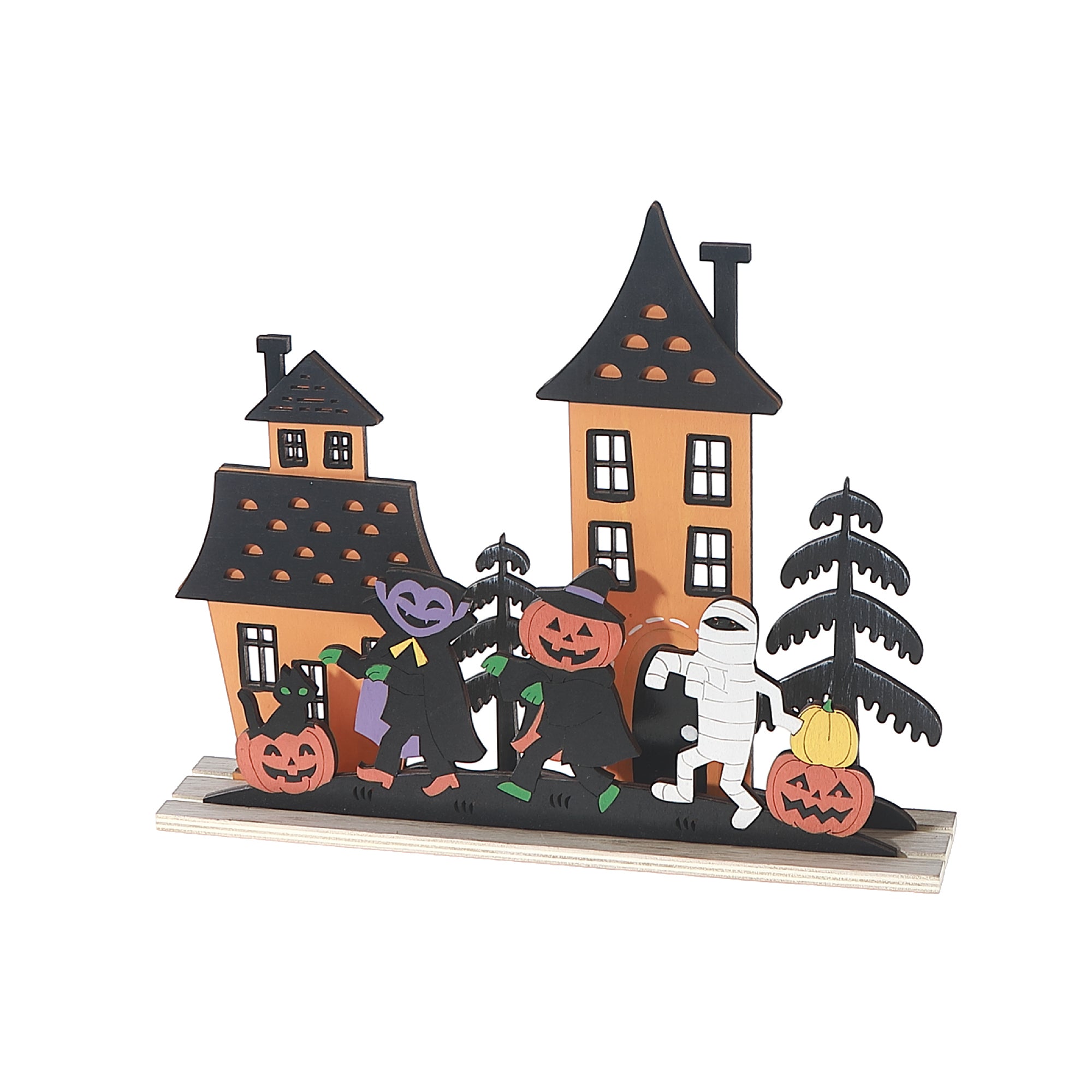 Trick-or-Treat House Halloween Decoration – Fall Table Decor, Spooky Home Accent