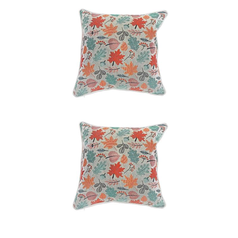 Tapestry Cushion (Falling Leaves) (18 X 18) - Set of 2