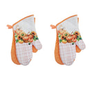 14" Oven Mitts (2Pc) (Pumpkin) - Set of 2