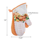 14" Oven Mitts (2Pc) (Pumpkin) - Set of 2