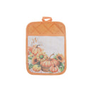 Pot Holder With Pocket (Pumpkin) - Set of 6