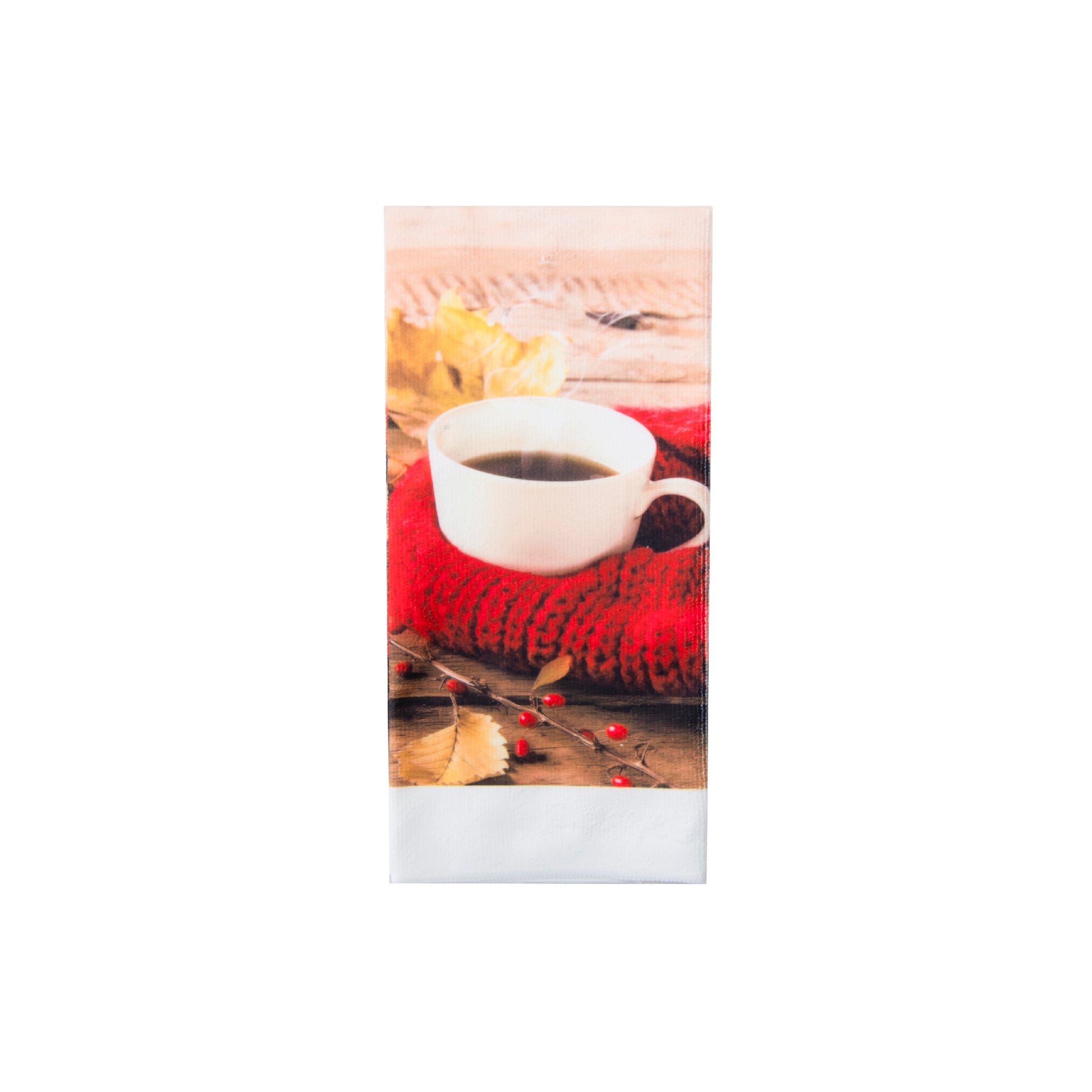Hand Towel Cozy Coffee, Kitchen Towel, Holiday Decor- Set of 6